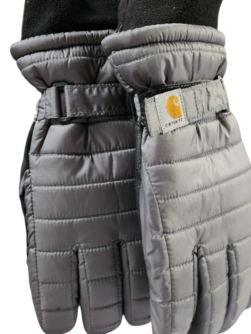 Carhartt Gray/Blk  Quilted Insulated Gloves Size S